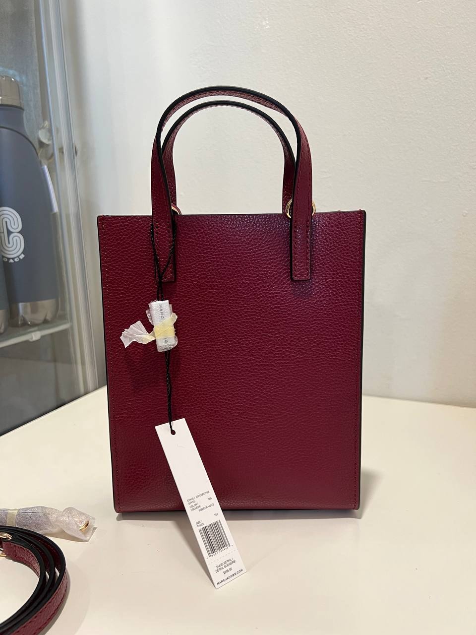 Marc Jacobs Micro Grind Satchel Tote Bag in Pomegranate - Image 4