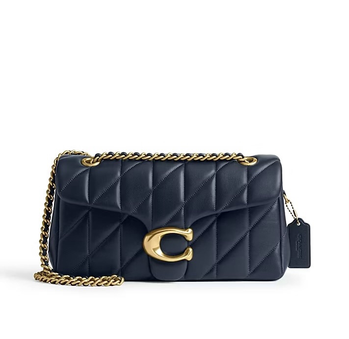 Coach Tabby Shoulder Bag 26 With Pillow Quitting in Dark Navy (Retail Collection)