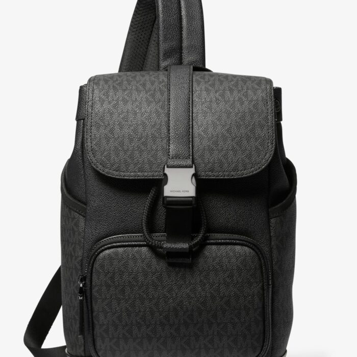 Michael Kors Cooper Logo Sporty Sling Pack in Black