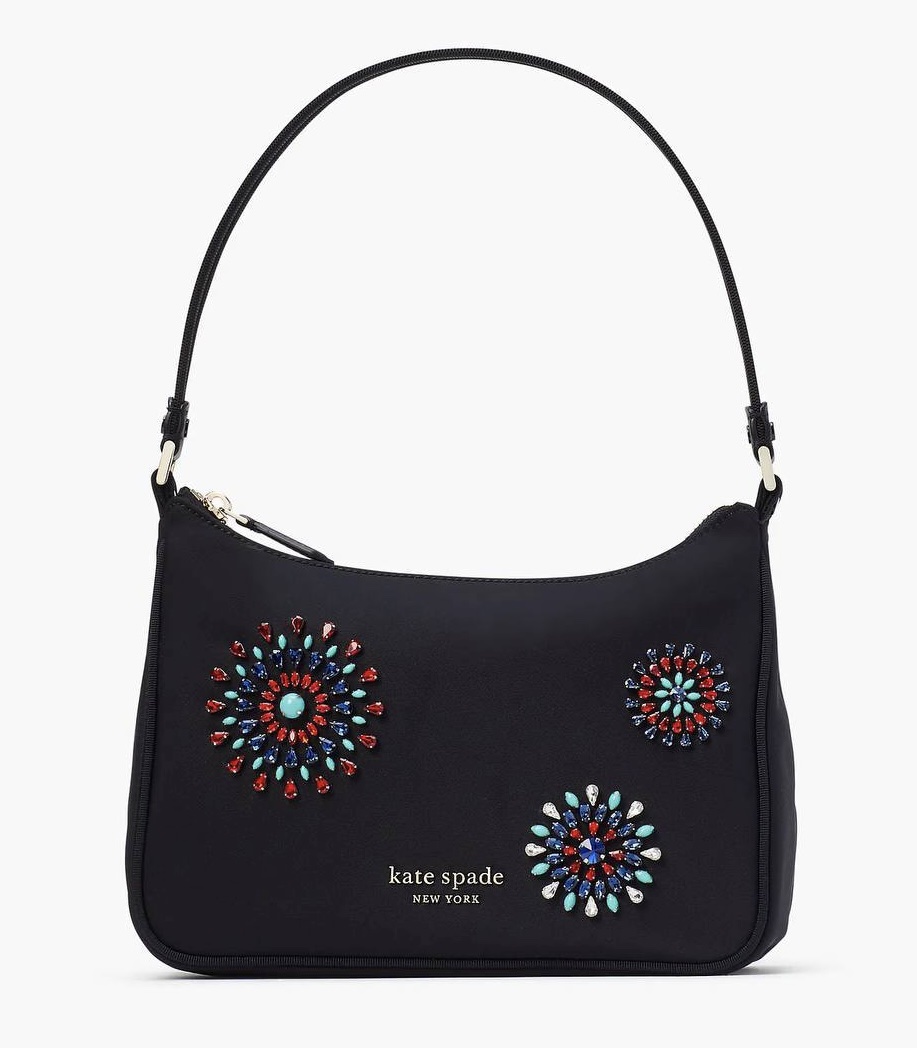 Kate Spade Little Better Sam Fireworks Embellished Nylon Small Shoulder Bag (Retail)