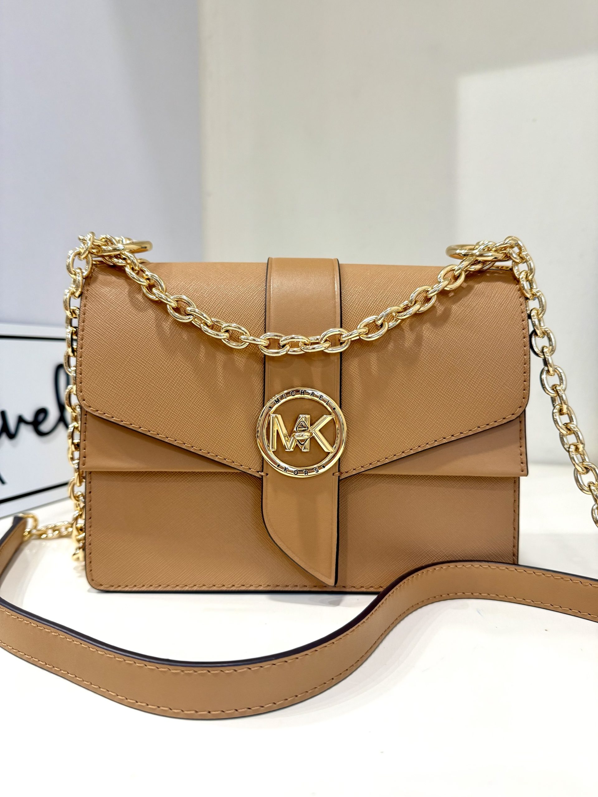 Michael Kors Greenwich Small Saffiano Leather Crossbody Bag in