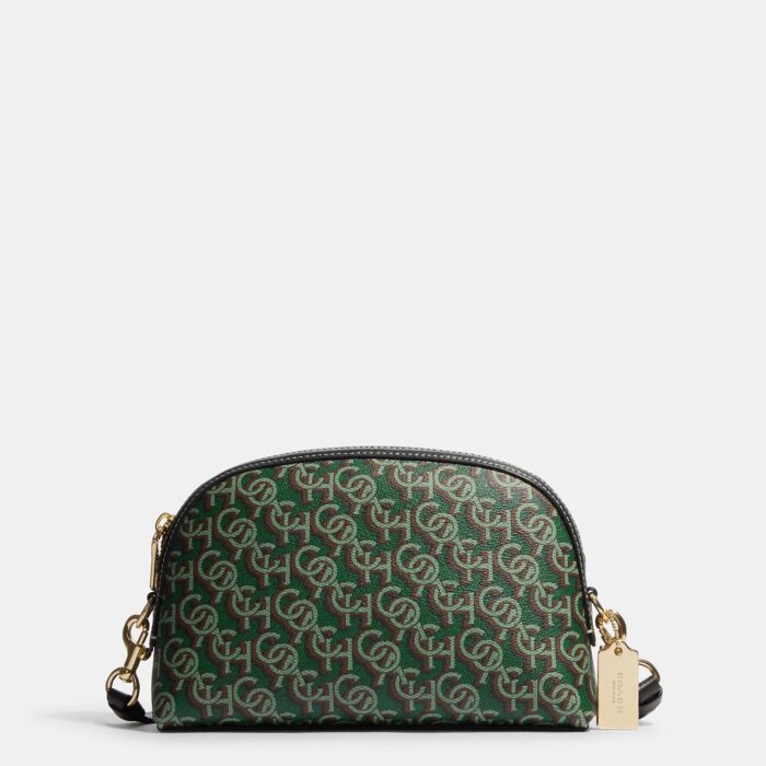 Coach Madi Crossbody With Coach Monogram Print in Green