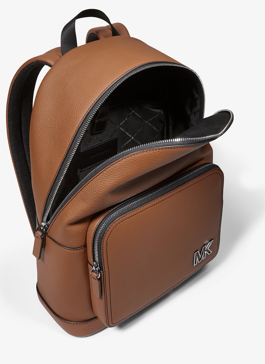 Michael Kors Cooper Pebbled Leather Backpack in Luggage - Image 2
