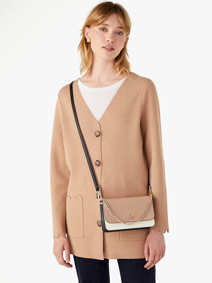 Kate Spade Madison Colorblock Small Flap Crossbody in Toasted Hazelnut Multi - Image 5
