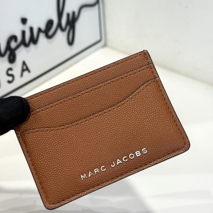 Marc Jacobs Card Case in Smoked Almond