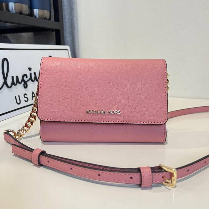 Michael Kors Jet Set Travel Medium MF Phone Crossbody in Primrose