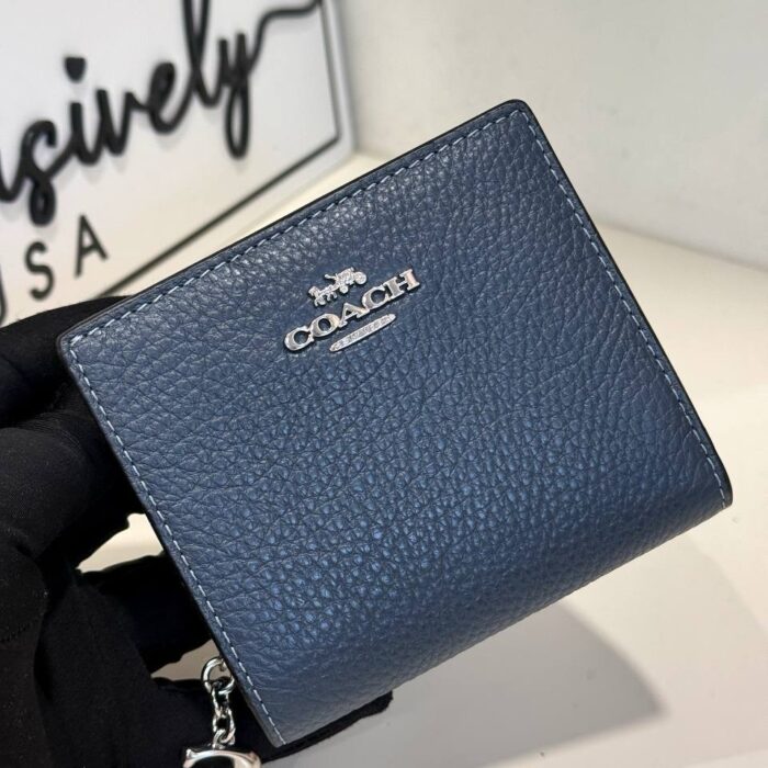 Coach Snap Wallet in Denim