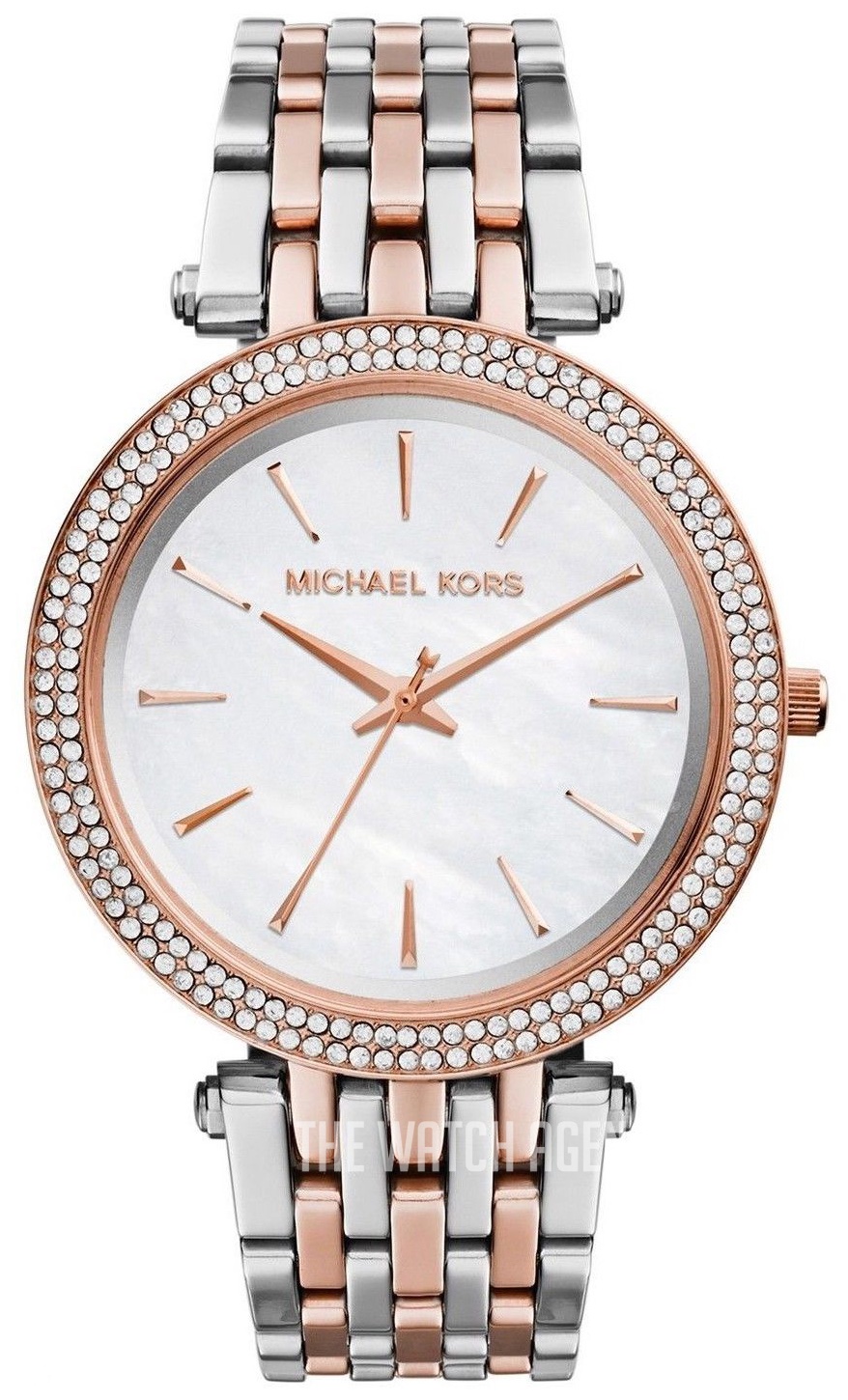 Michael Kors Women's Darci Quartz Watch with Stainless Steel Strap, Two-Tone MK3321