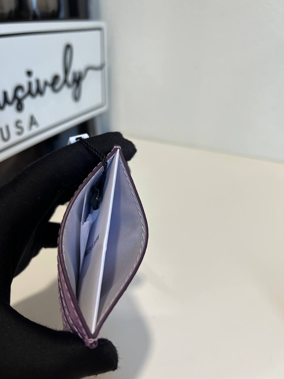 Marc Jacobs The Groove Card Case in Regal Orchid - Image 3