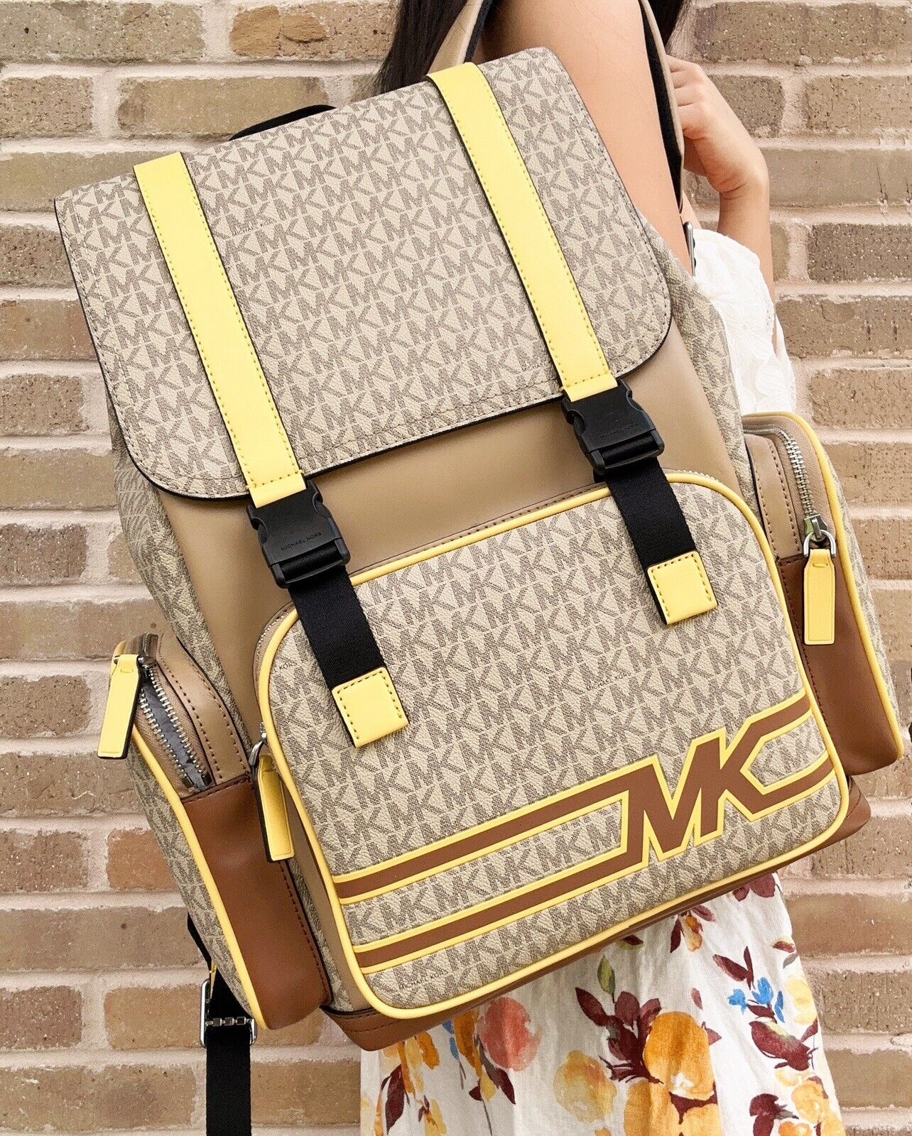 Michael Kors Cooper Utility Rucksack in Yellow - Image 5