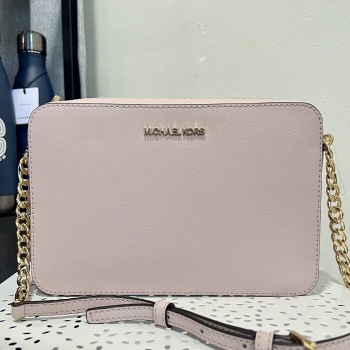 Michael Kors Jet Set Travel Large East West Crossbody in Powder Blush