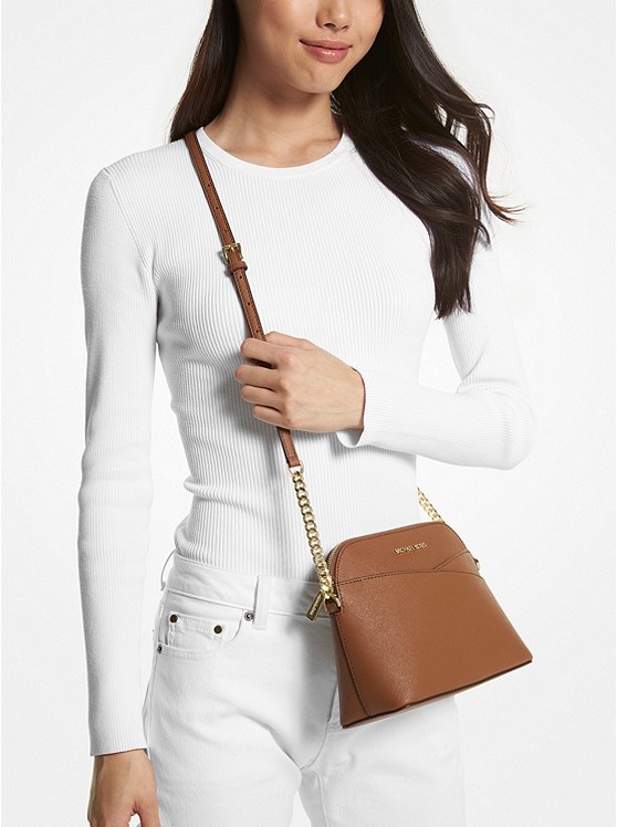 Michael Kors Jet Set Travel Medium Dome Crossbody in Luggage - Image 4