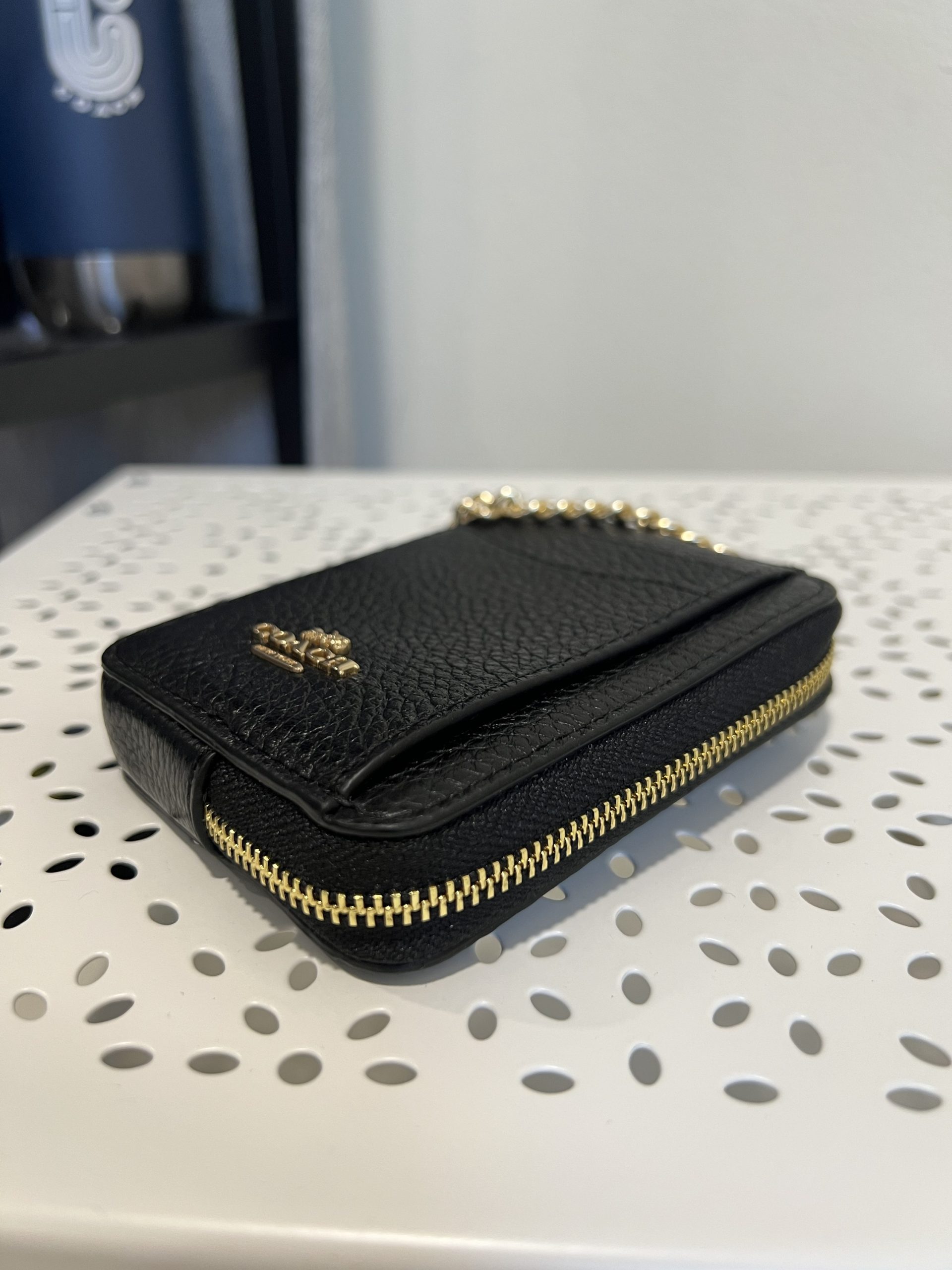 Coach Zip Chain Cardcase in Black - Image 2