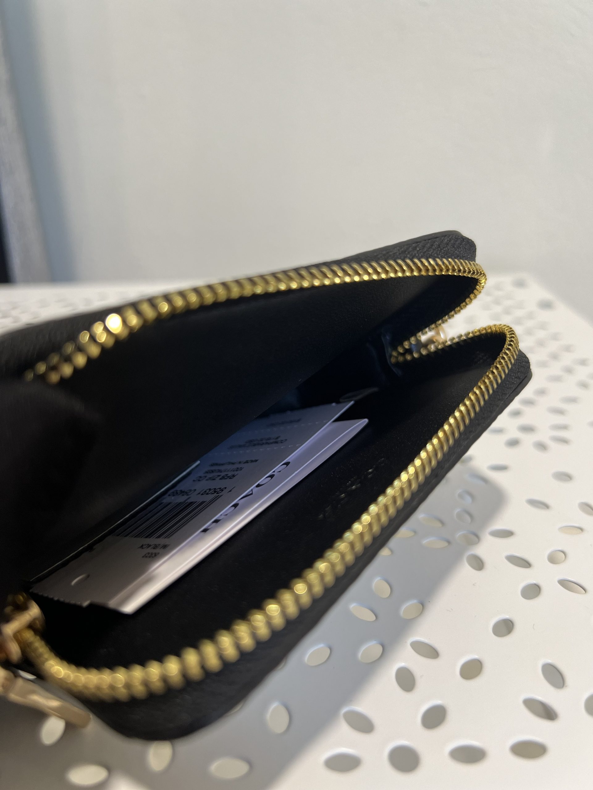 Coach Zip Chain Cardcase in Black - Image 3