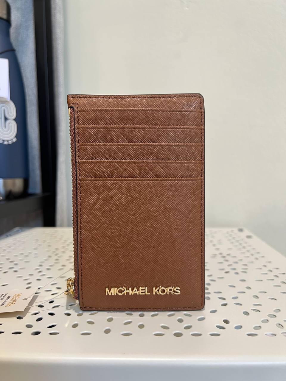 Michael Kors Jet Set Travel Medium TZ Card Case in Luggage