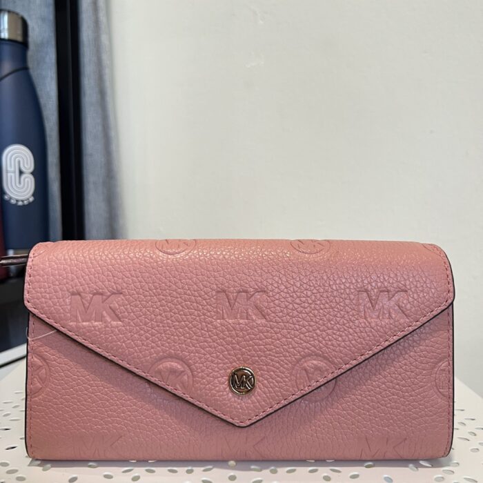 Michael Kors Jet Set Travel Large Envelope Continental Wallet in Primrose