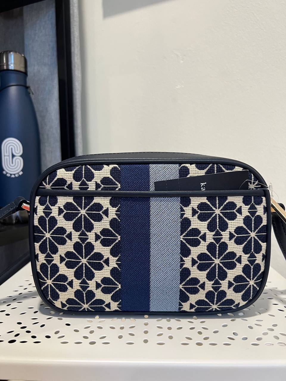 Kate Spade Everything Spade Flower Jacquard Mini Camera Bag in Blue Multi (Retail) - Image 4