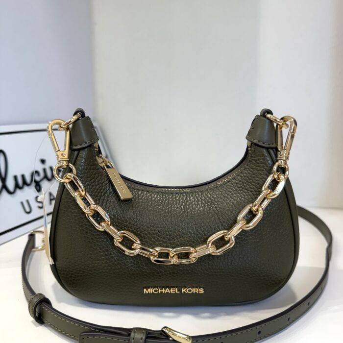 Michael Kors Cora Mini Zip Pouchette in Olive