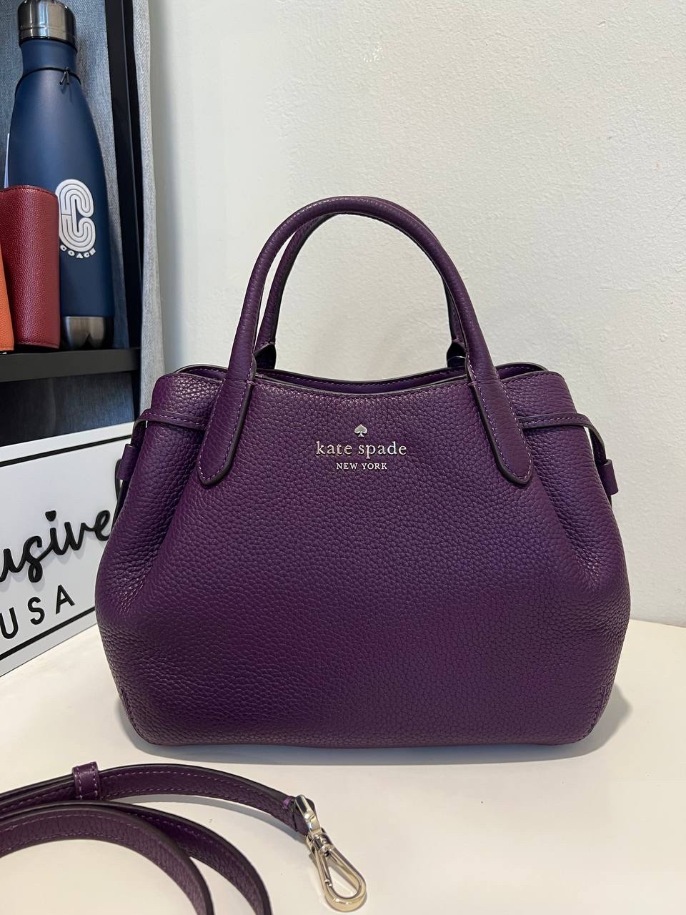 Kate Spade Dumpling Small Satchel in Ripe Plum