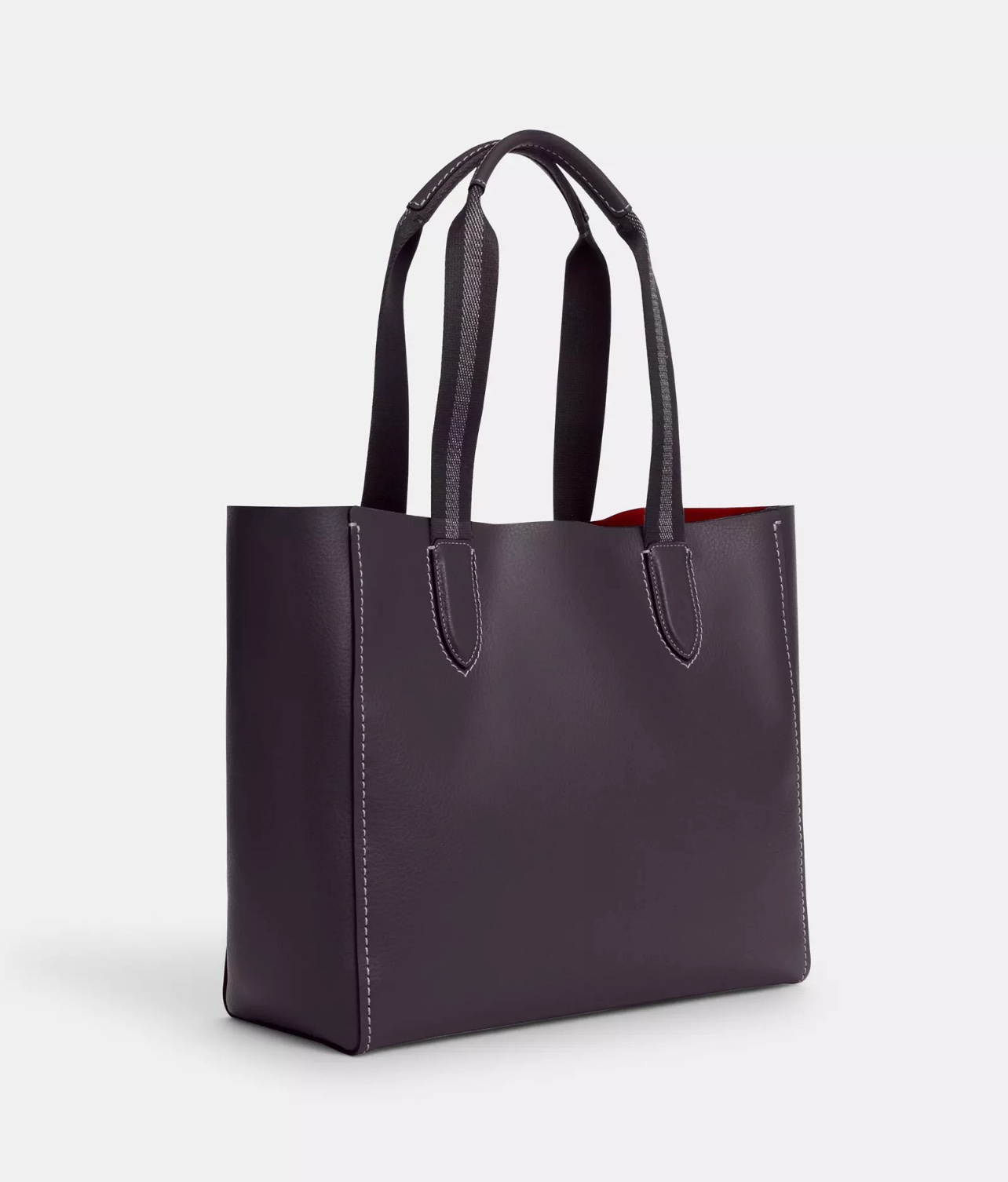 Coach Derby Tote in Oxblood Metallic Cherry - Image 2