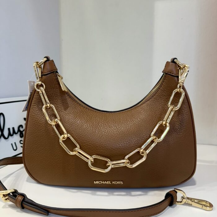 Michael Kors Cora Large Zip Pouchette in Luggage