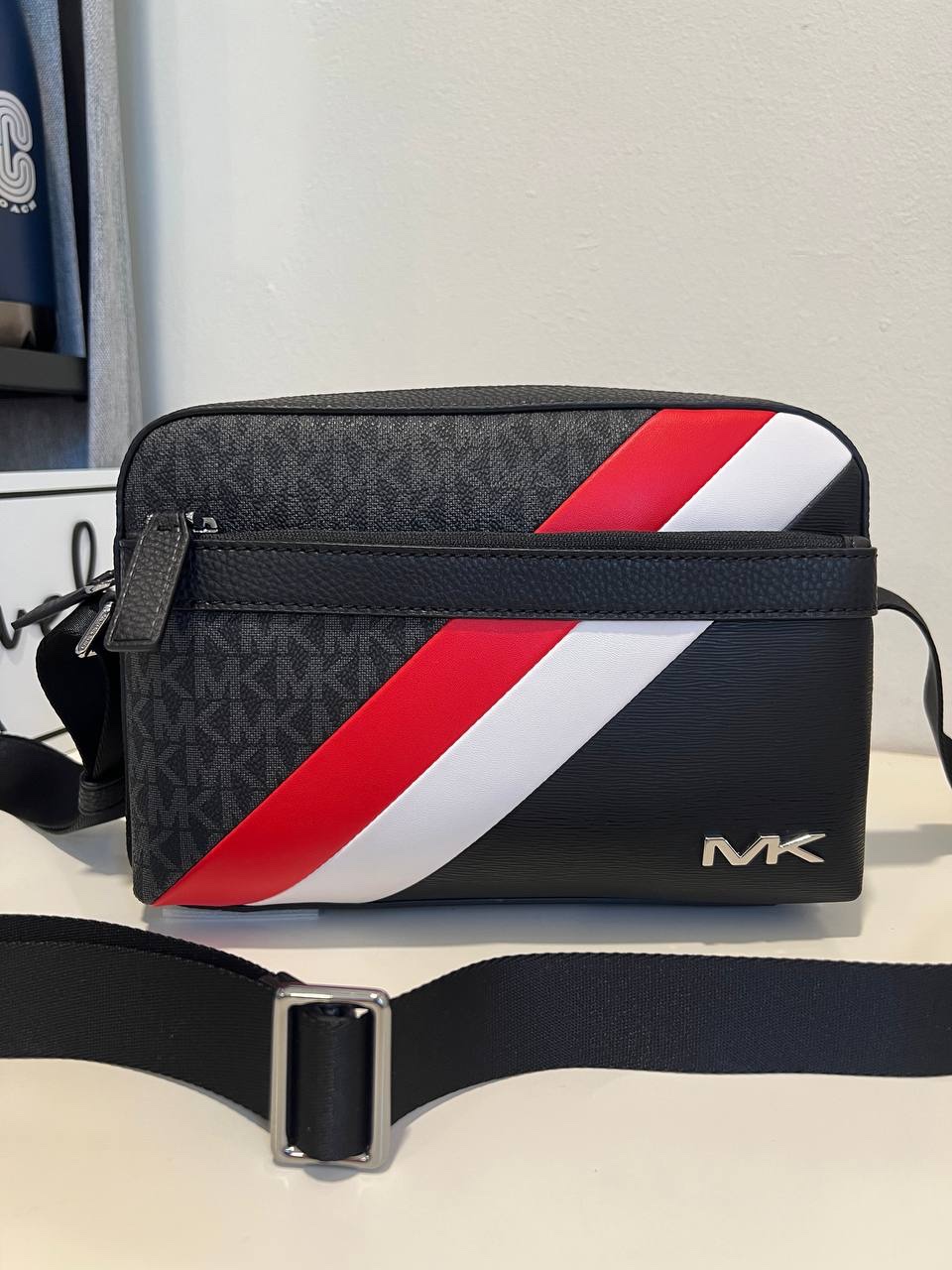 Michael Kors Cooper Utility Crossbody in Signature DK Sangria