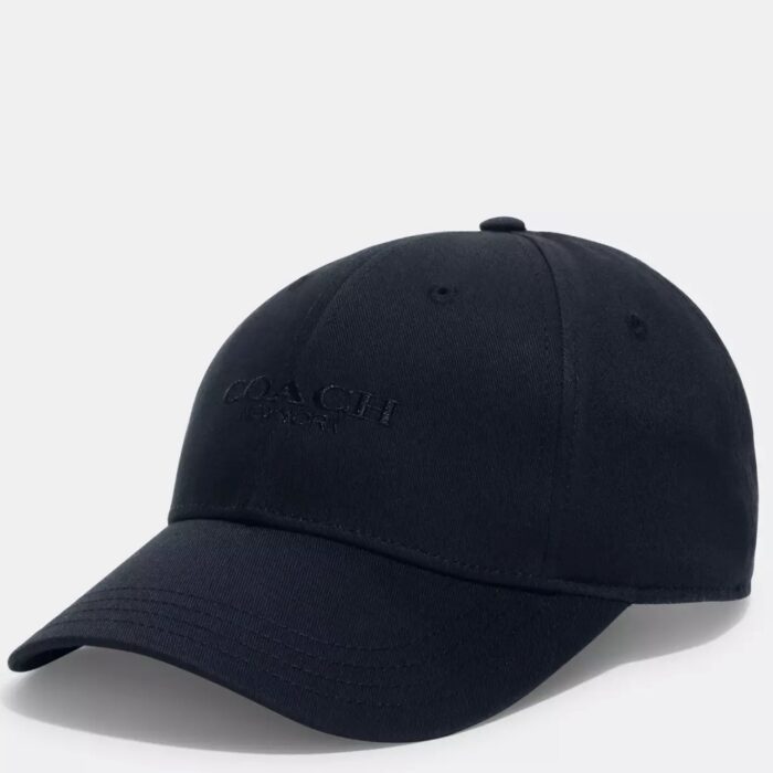 Coach Embroidered Baseball Hat in Navy