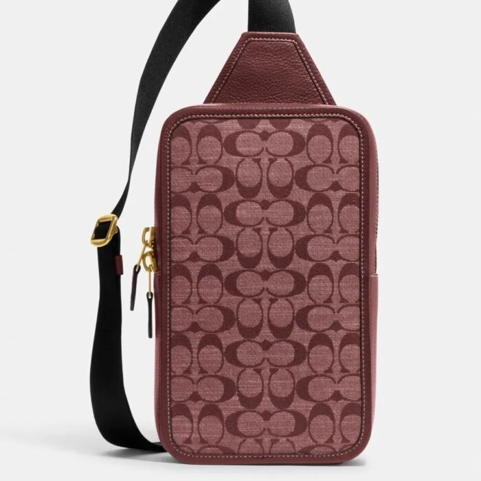 Coach Sullivan Pack in Signature Chambray Wine