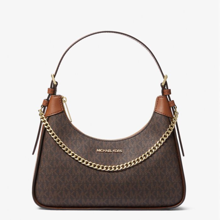 Michael Kors Wilma Medium Shoulder Bag in Signature Brown