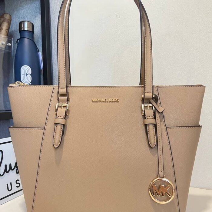 Michael Kors Charlotte Large TZ Tote in Camel