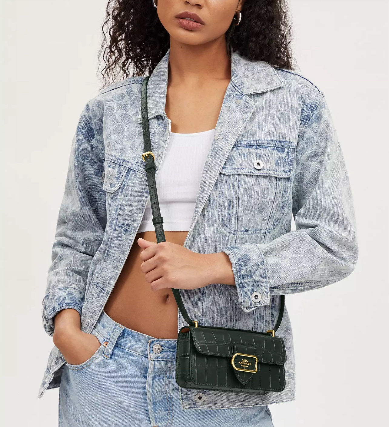 Coach Morgan Crossbody in Amazon Green - Image 4