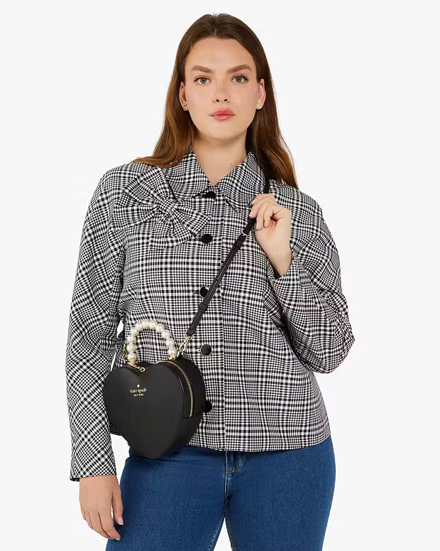 Kate Spade Love Shack Heart Crossbody in Black - Image 6