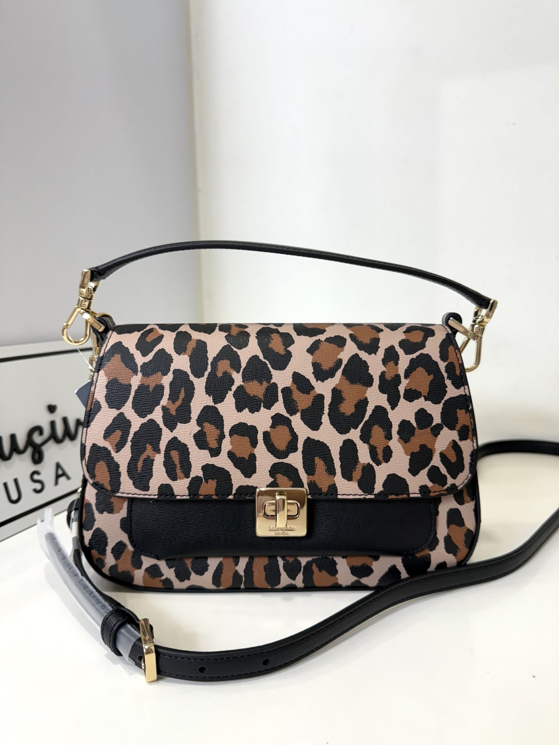 Kate Spade Phoebe Spotted Leopard Small Flap Crossbody - Image 2
