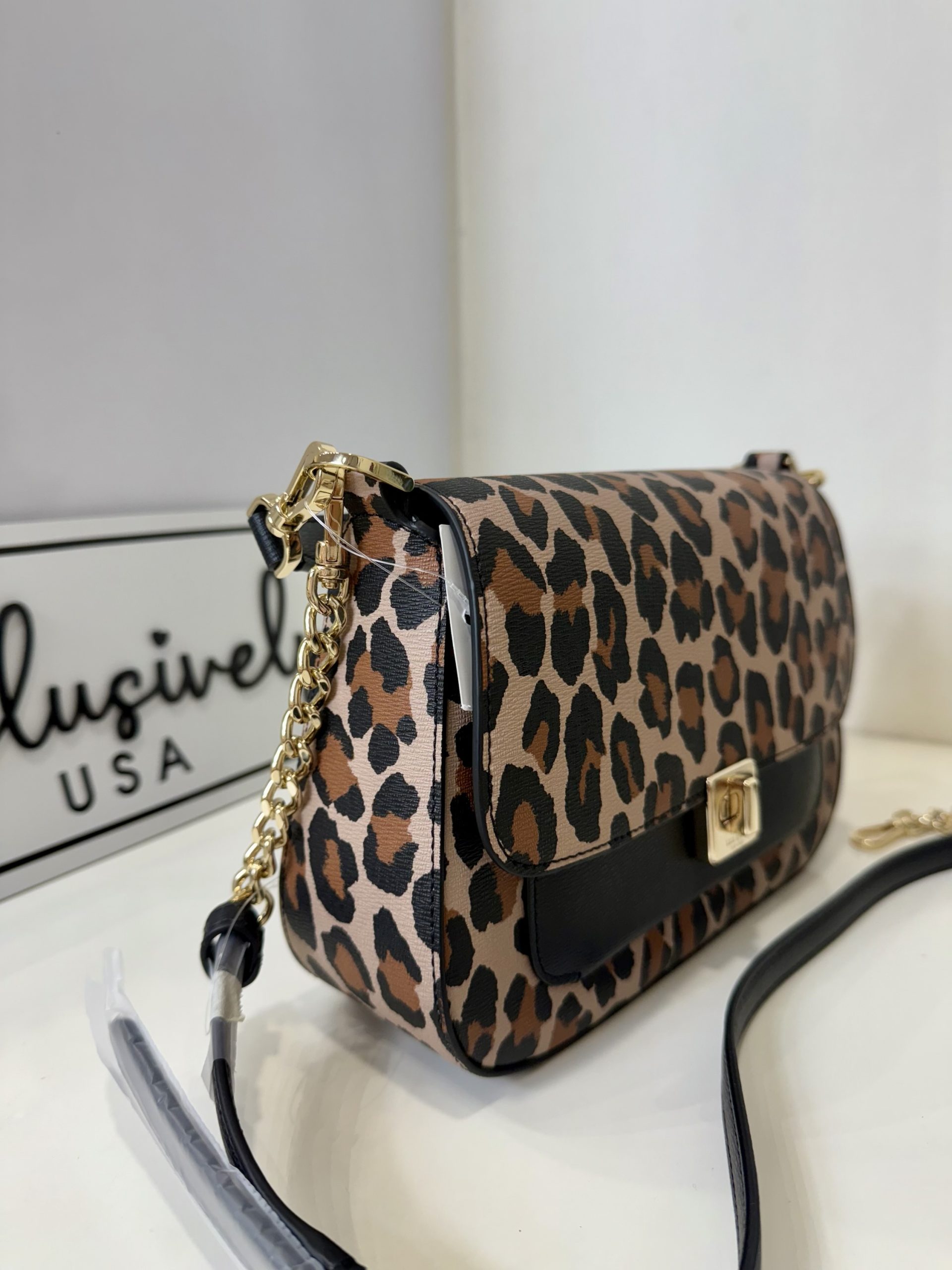 Kate Spade Phoebe Spotted Leopard Small Flap Crossbody - Image 3