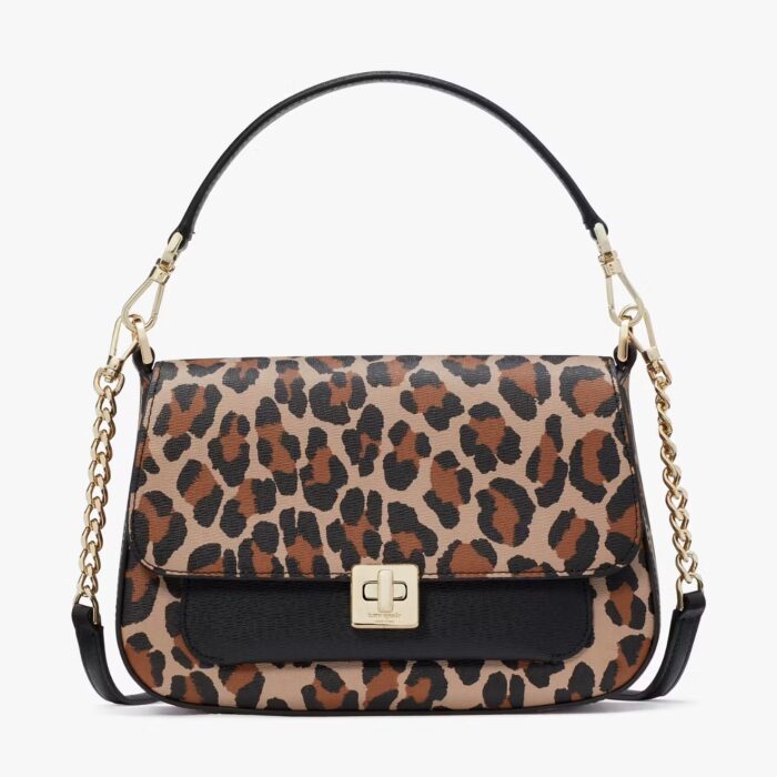Kate Spade Phoebe Spotted Leopard Small Flap Crossbody