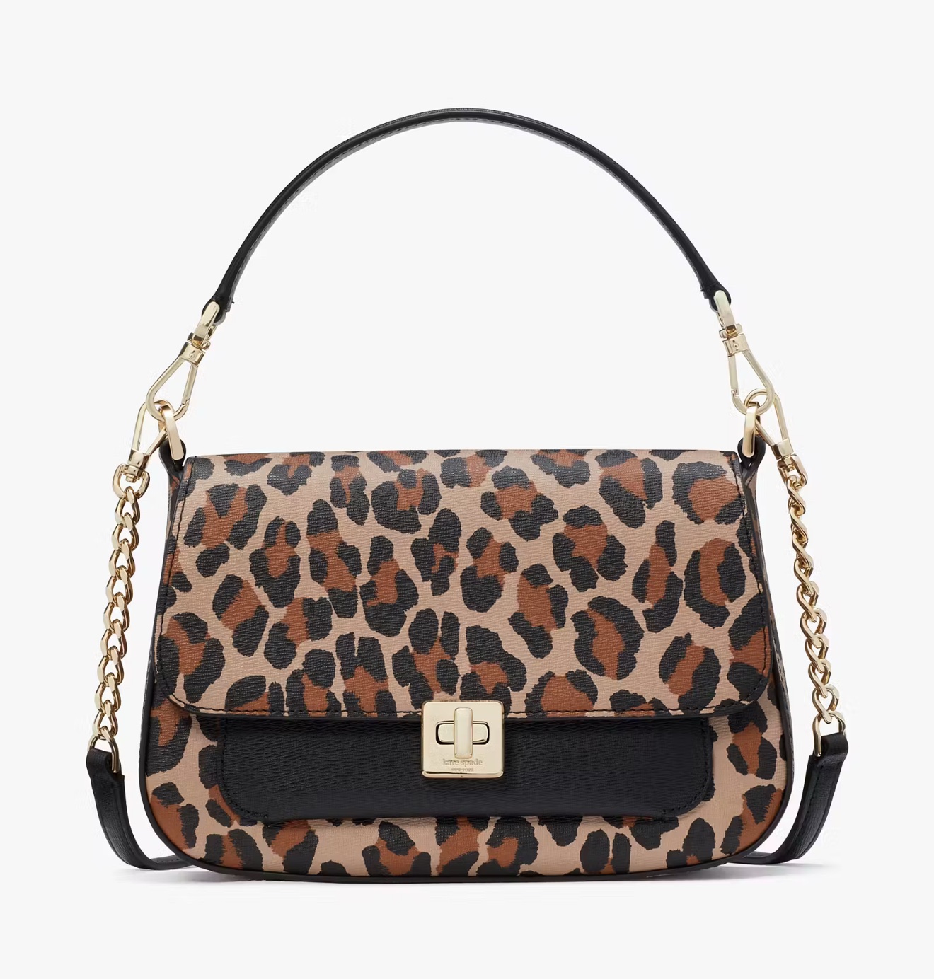 Kate Spade Phoebe Spotted Leopard Small Flap Crossbody