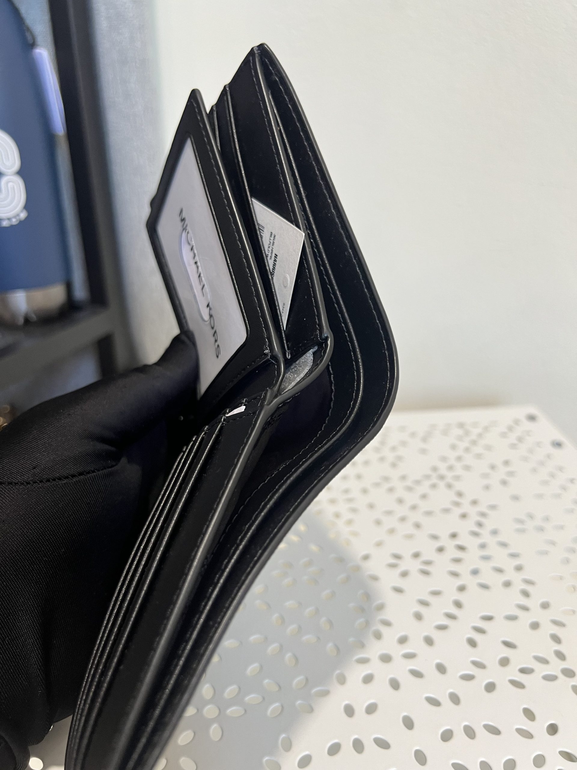 Michael Kors Cooper Billfold With Passcase Wallet in Signature Admiral Blue - Image 5