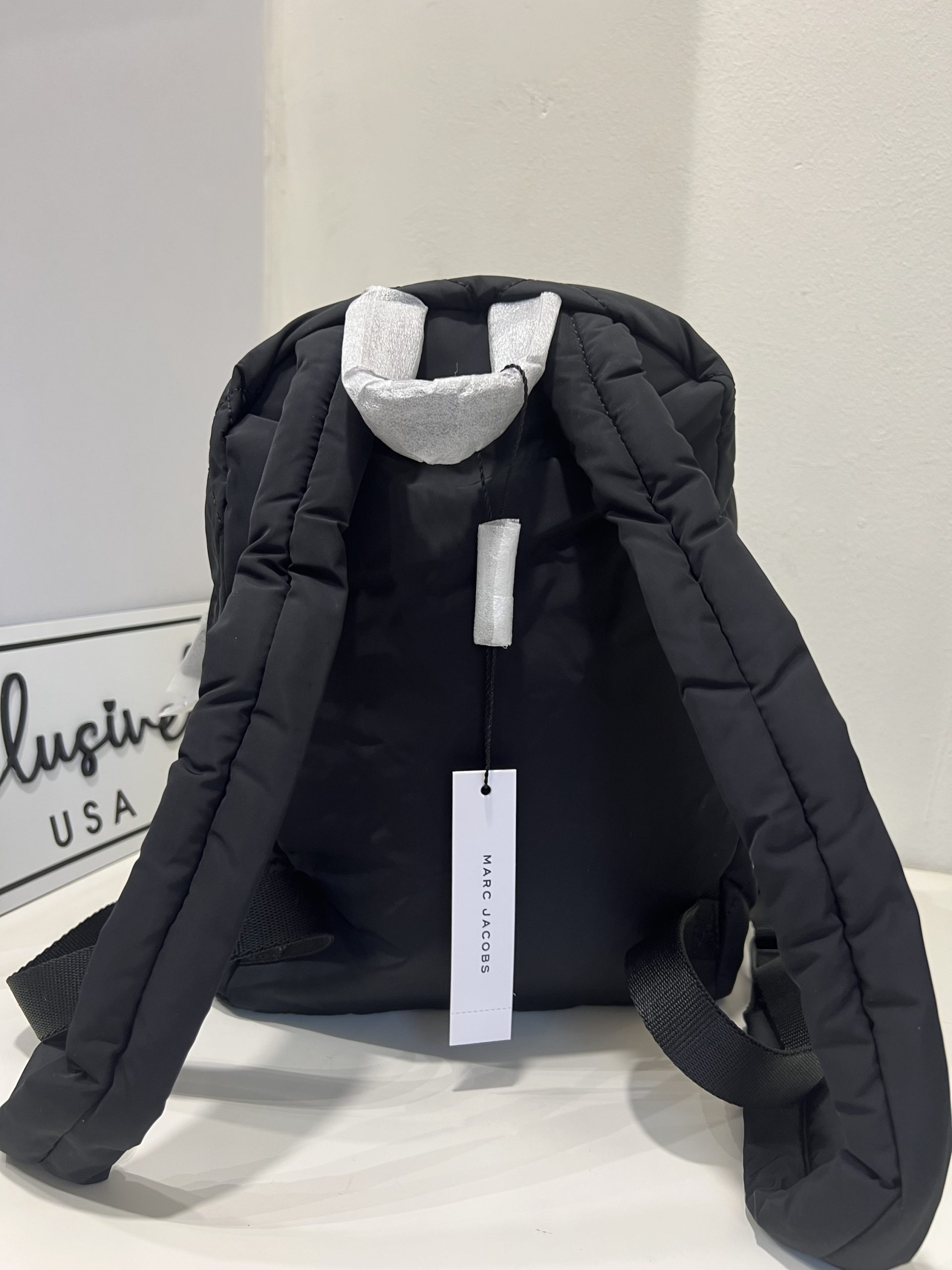 Marc Jacobs Preppy Quilted Nylon Mini Backpack Bag in Black - Image 4