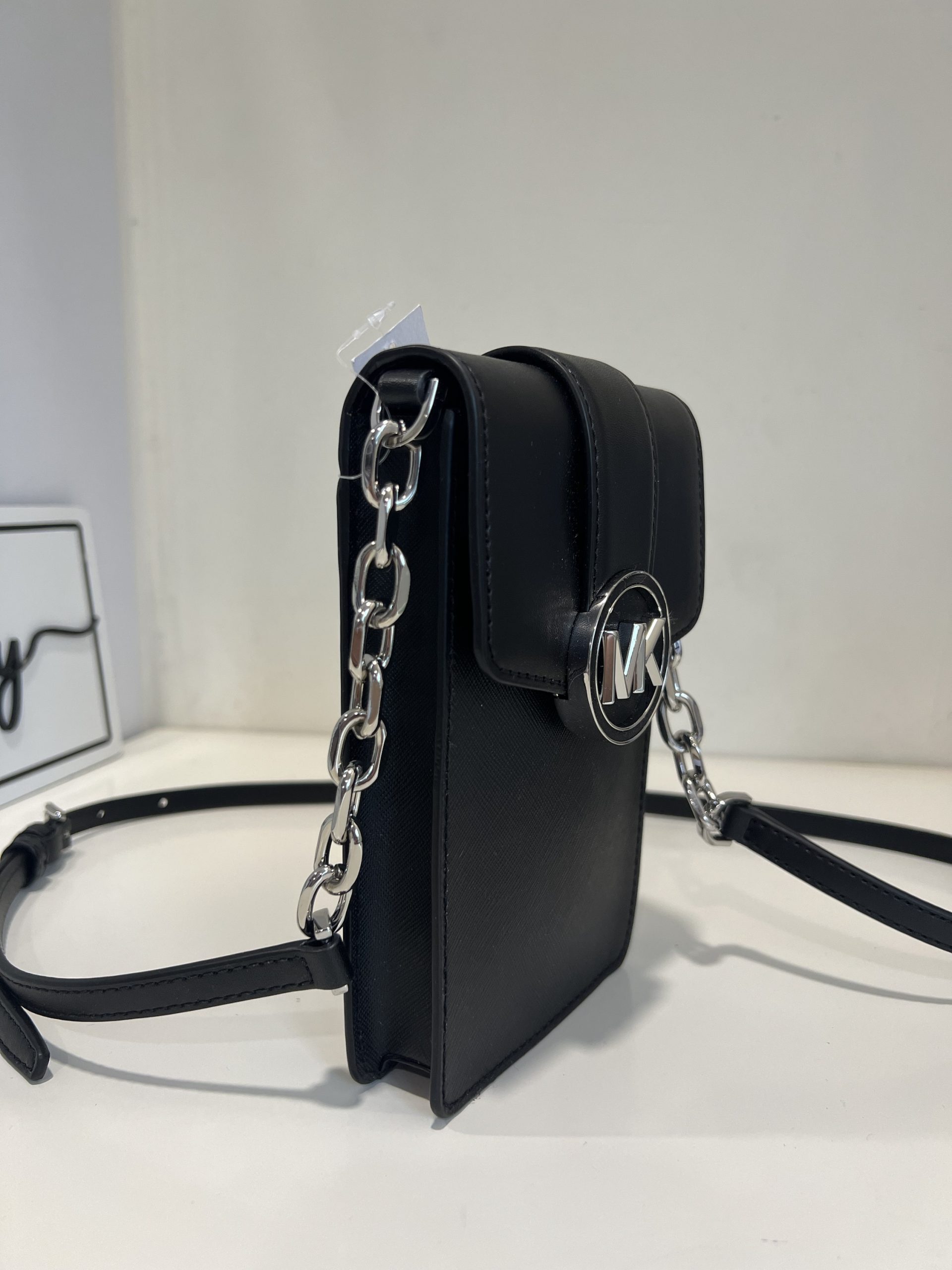 Michael Kors Carmen SM NS Phone Crossbody in Black - Image 2