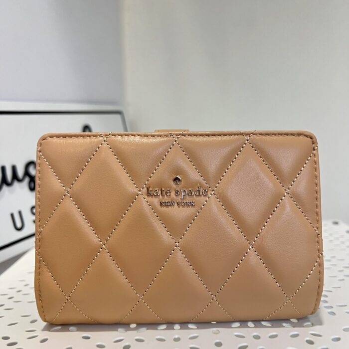 Kate Spade Carey Medium Compartment Bifold Wallet in Tiramisu