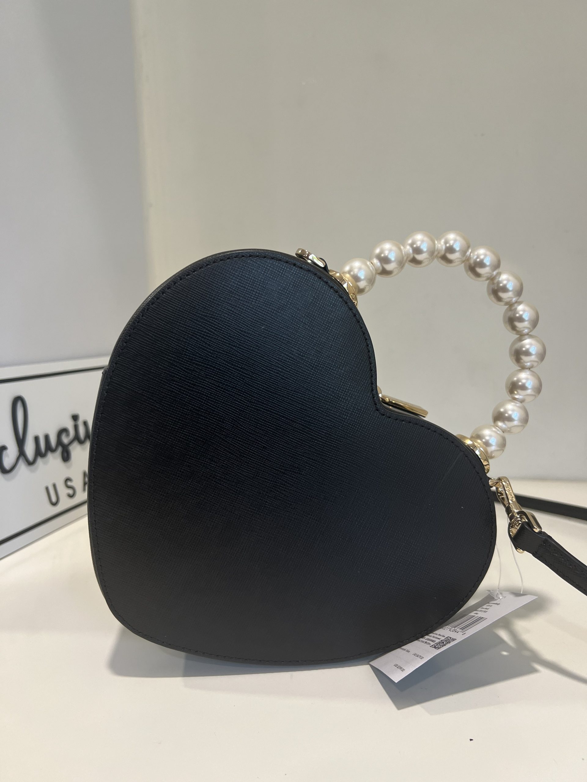 Kate Spade Love Shack Heart Crossbody in Black - Image 4