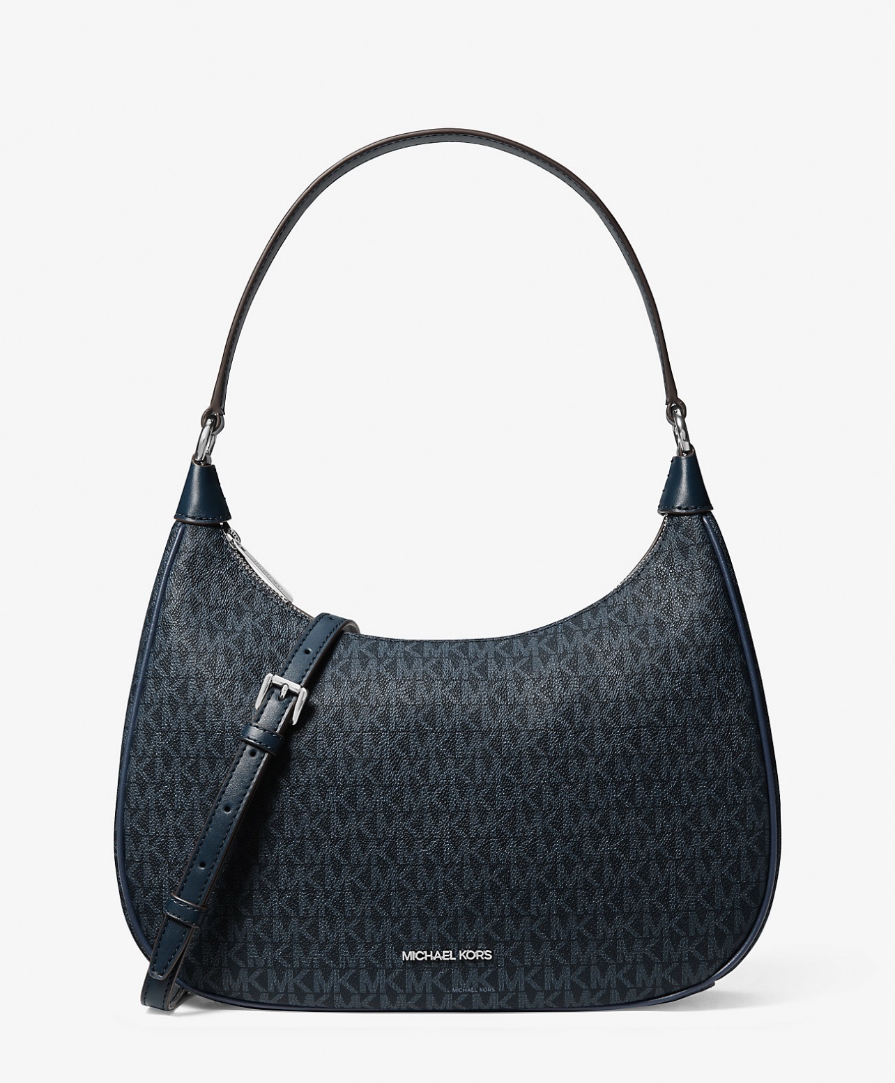 Michael Kors Cora Large Hobo Shoulder Bag in Signature Navy