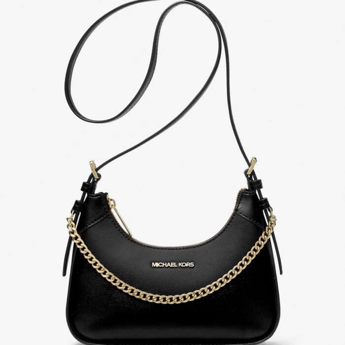Michael Kors Wilma Small Leather Crossbody Bag in Black