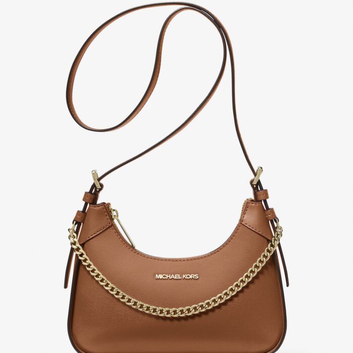 Michael Kors Wilma Small Leather Crossbody Bag in Luggage