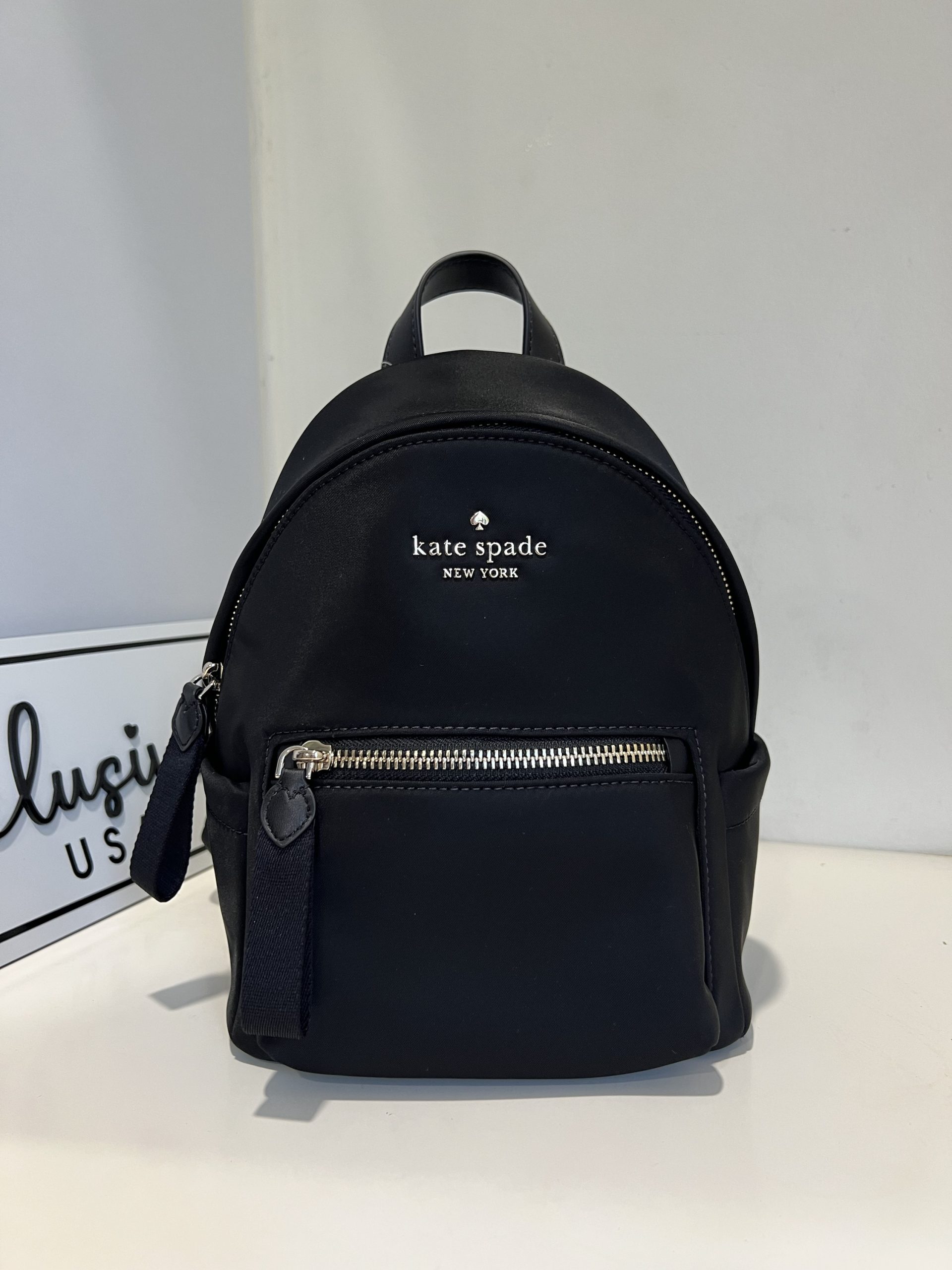 Black kate spade mini backpack online