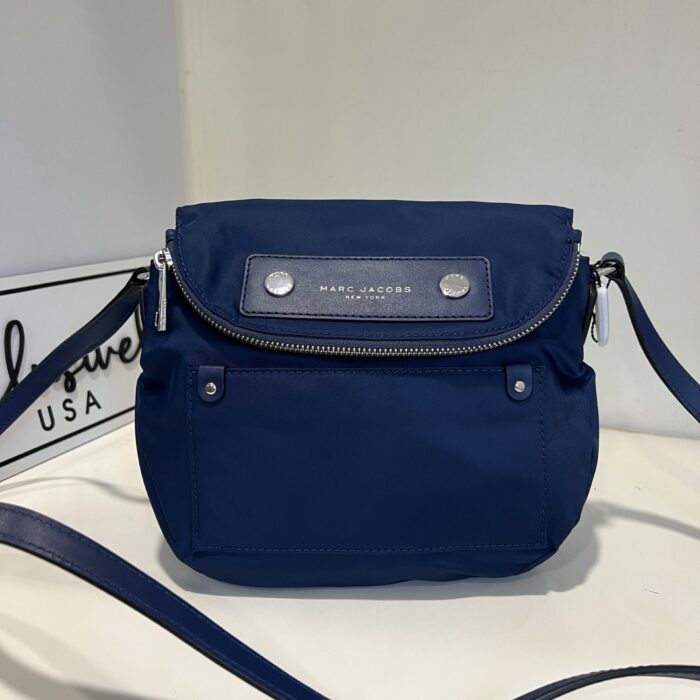 Marc Jacobs Preppy Natasha Nylon Mini Crossbody Bag in Azure Blue