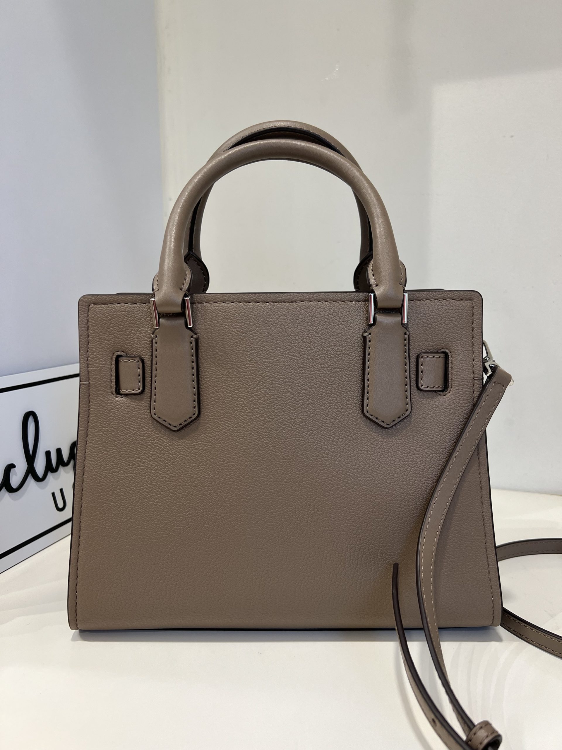 Michael Kors Hamilton Small Signature Logo and Snake Embossed Satchel in Dusk Multi - Image 4