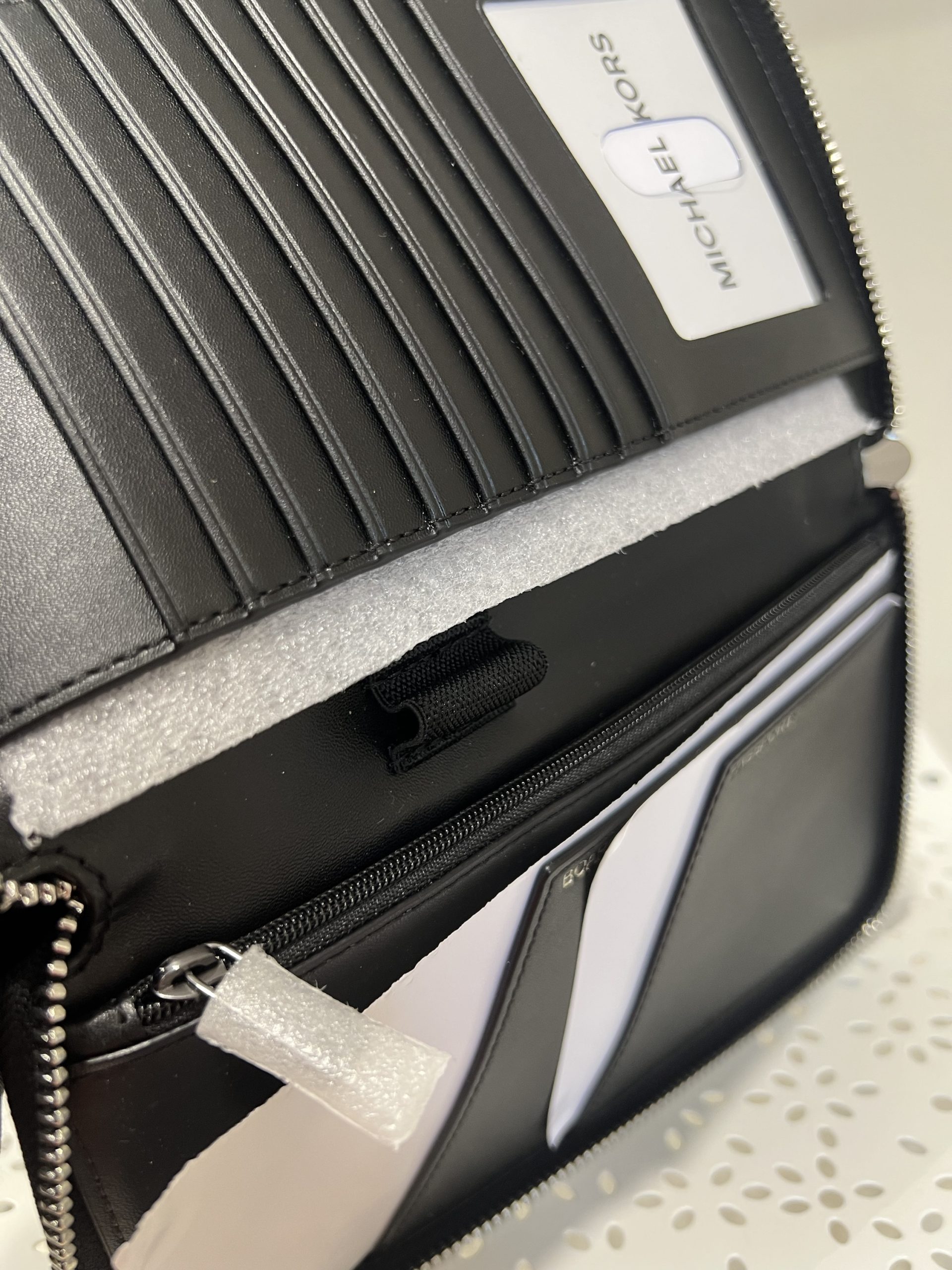 Michael Kors Travel Wallet in Signature Black - Image 4
