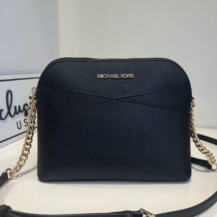 Michael Kors Jet Set Travel Medium Dome Crossbody in Black