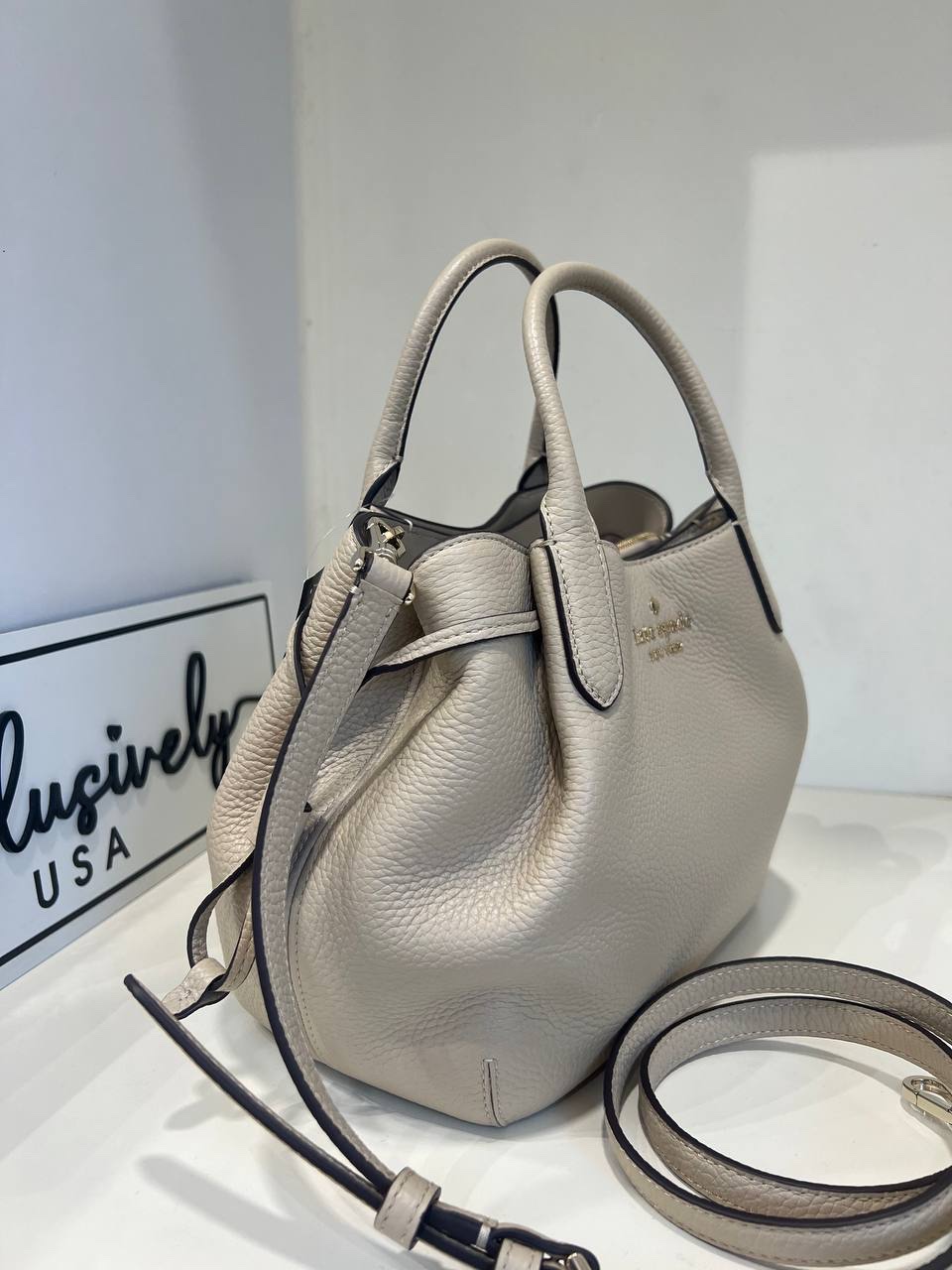 Kate Spade Small Dumpling Satchel in Light Sand - Image 2